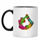 Кружка двухцветная