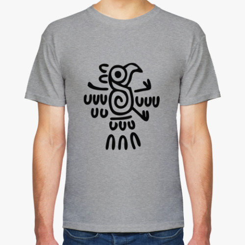 Футболка с принтом Птичка майя