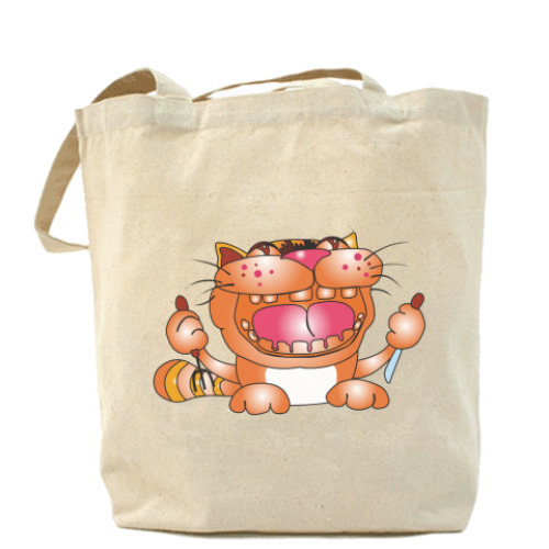 Сумка шоппер с принтом FUNNY CATS