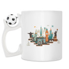 Кружка с футбольным мячиком