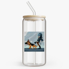 Банка с бамбуковой крышкой