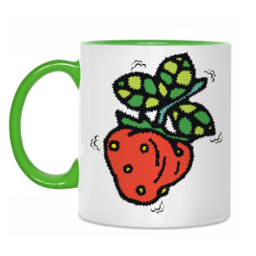 Кружка с принтом Моя клубничка