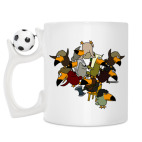 Кружка с футбольным мячиком