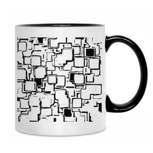 Кружка с принтом Квадраты