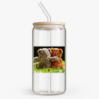 Банка с бамбуковой крышкой