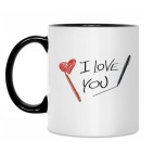 Кружка двухцветная