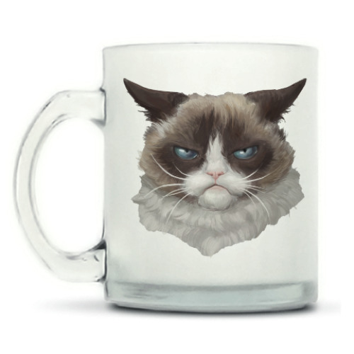 Кружка матовая Grumpy Cat / Сердитый Кот