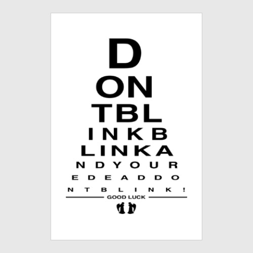 Постер Don't Blink