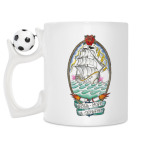 Кружка с футбольным мячиком