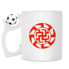 Кружка с футбольным мячиком