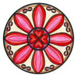 Индийский узор. Любовь, сердечки