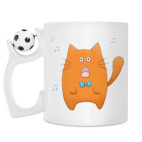 Кружка с футбольным мячиком