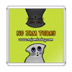 Коты чёрный и серый