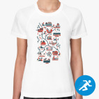 Женская спортивная футболка