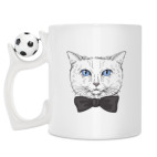 Кружка с футбольным мячиком