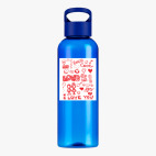 Прозрачная спортивная бутылка