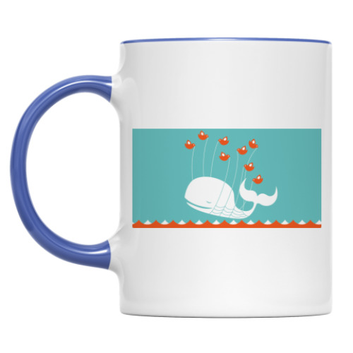 Кружка с принтом Twitter твиттер