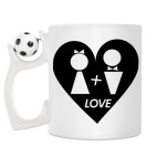 Кружка с футбольным мячиком