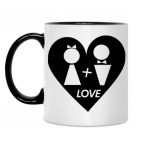 Кружка двухцветная