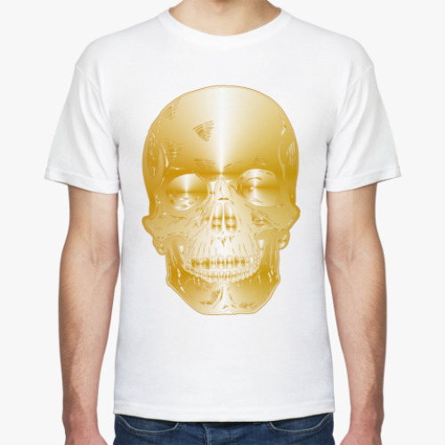 Футболка с принтом FUCK MY BALD SKULL