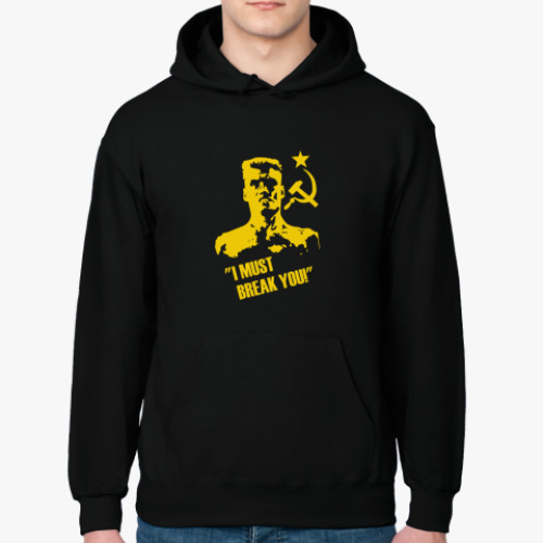 Толстовка худи с принтом Иван Драго