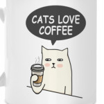 CATS LOVE COFFEE КОТ КОФЕ