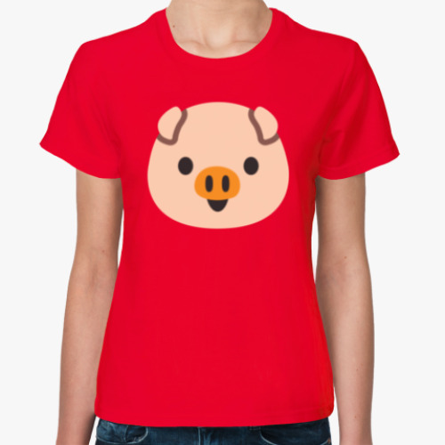 Женская футболка Funny Piggy