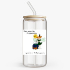 Банка с бамбуковой крышкой