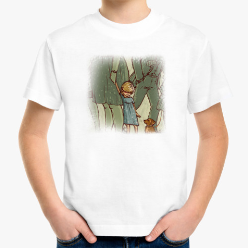 Детская футболка с принтом встреча двух сердец