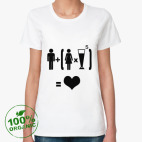 Женская футболка органик