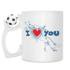 Кружка с футбольным мячиком