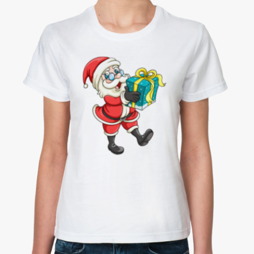 Классическая футболка Cute Santa