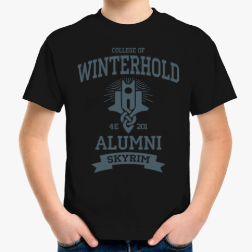 Детская футболка Skyrim College of Winterhold
