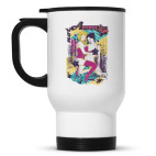 Кружка-термос белая Not a Porn Star