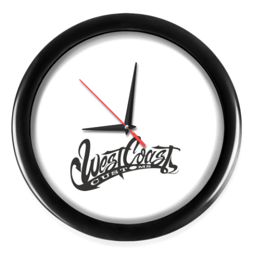 Настенные часы с принтом West Coast Customs