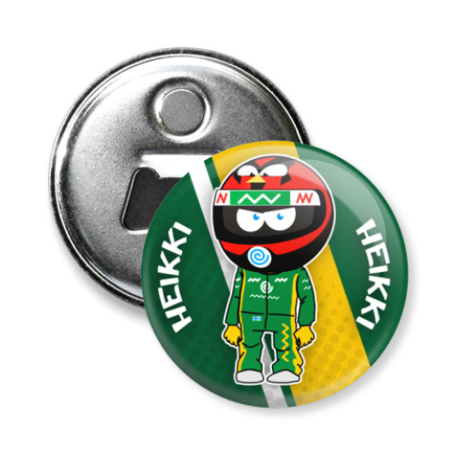 Магнит-открывашка с принтом Heikki
