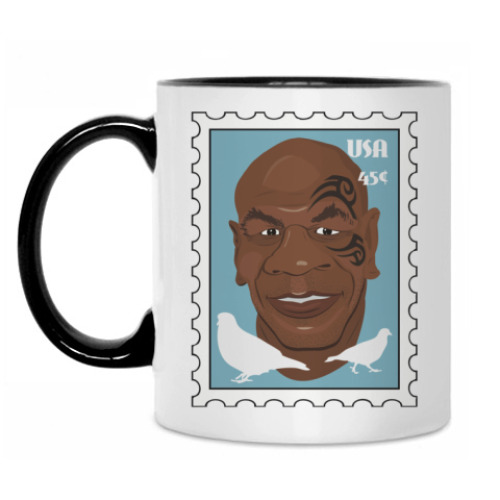 Кружка с принтом Mike Tyson