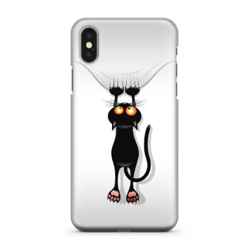 Чехол для iPhone X Черная кошка