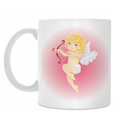 Кружка с принтом Купидон, Амур