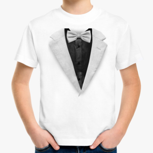 Детская футболка с принтом Смокинг