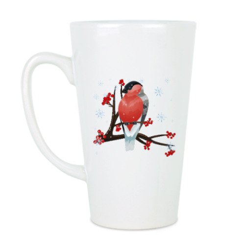 Чашка Латте Снегирь