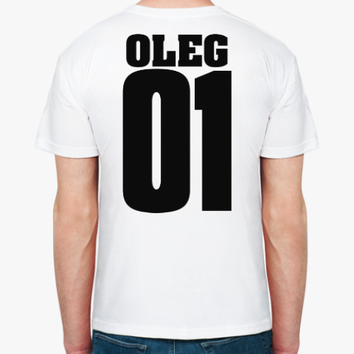 Футболка с принтом Олег