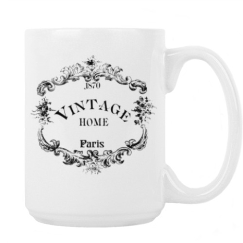 Кружка с принтом Винтаж прованс