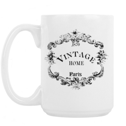 Кружка с принтом Винтаж прованс