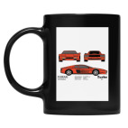 Кружка цветная UV-DTF