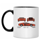 Кружка двухцветная