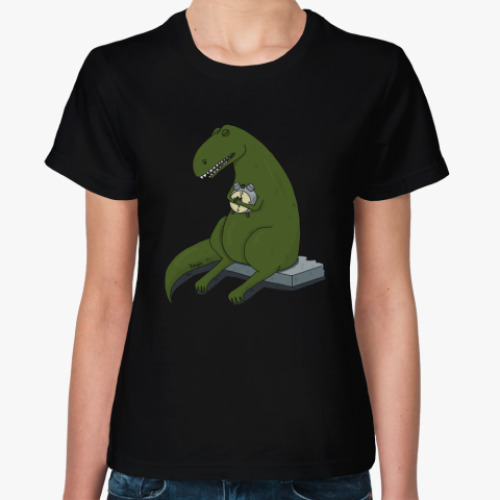 Женская футболка  Тираннозавр-соня