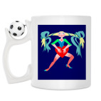 Кружка с футбольным мячиком