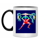 Кружка двухцветная