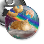 Космический кот на облаке